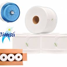Тоалетна хартия Clean SMART, 100% целулоза, 1000 къса