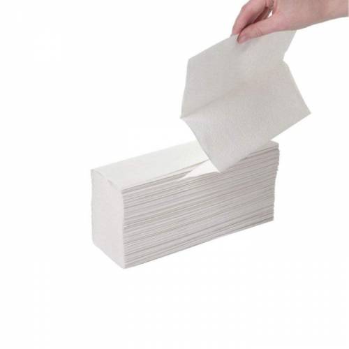 Сгънати кърпи за ръце Z-fold, 100% целулоза, 3600 броя в кашон